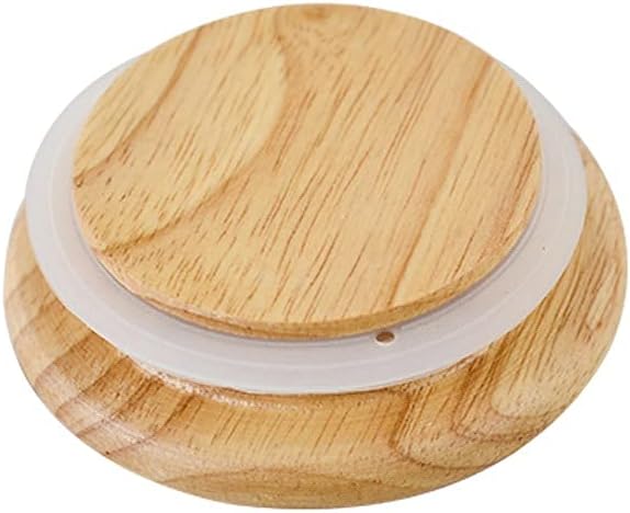 Square Ceramic Canistera With Wooden Lid