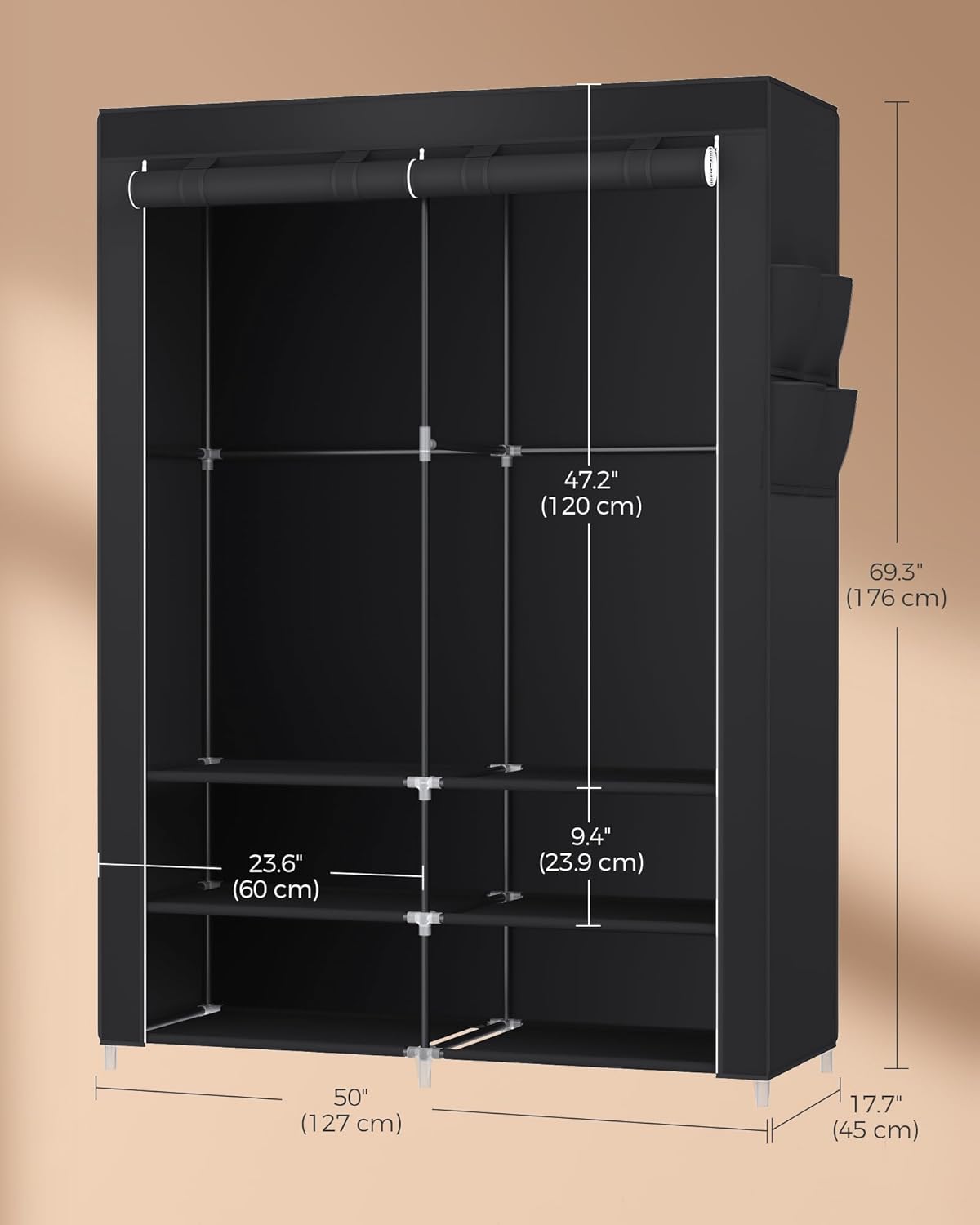 SONGMICS Clothes Wardrobe RYG008B02