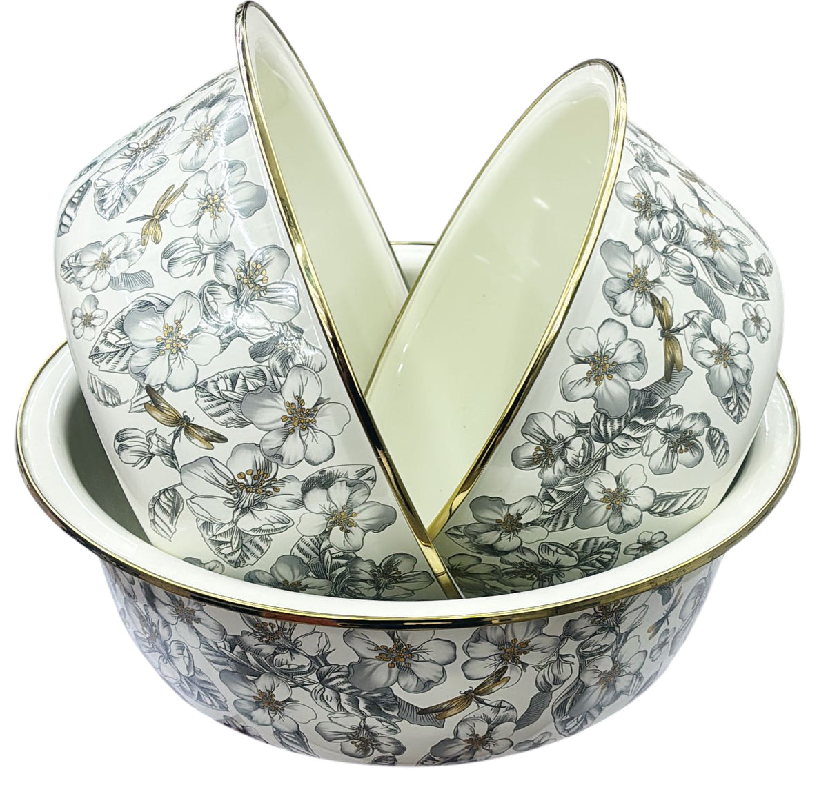 Floral Enamel Bowl