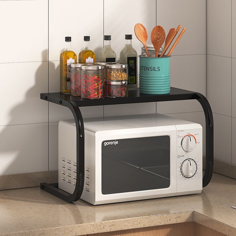 Double-Layer Microwave Oven Rack Organizer