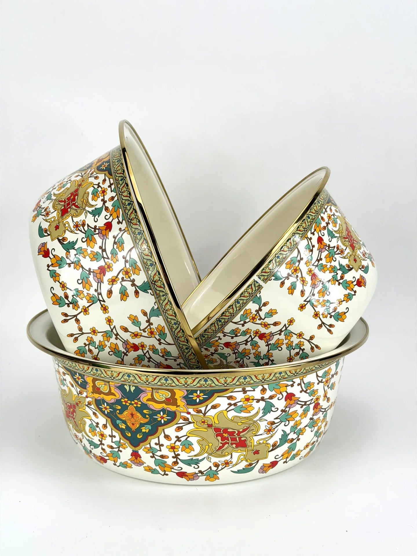 Decorative Enamel Bowl