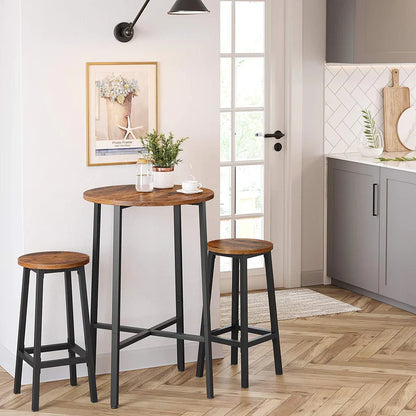 VASAGLE Set of 2 Counter Chair LBC032B01