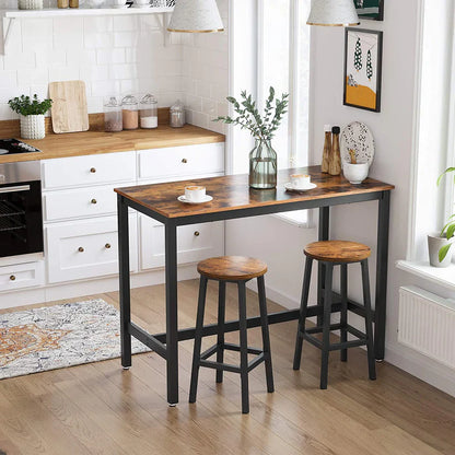 VASAGLE Set of 2 Counter Chair LBC032B01