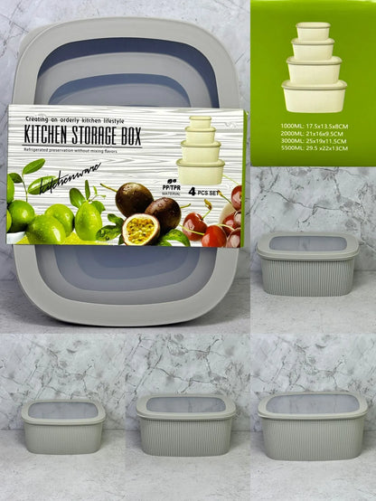 Set of 4 Kitchen Storage Box