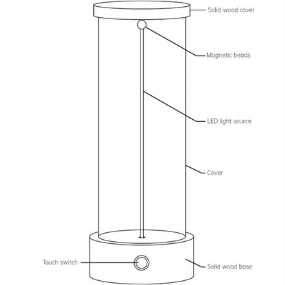Acrylic Cylinder Night Light