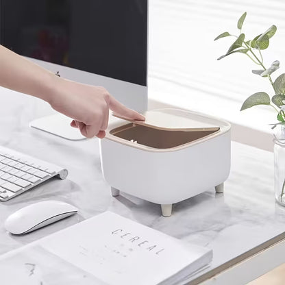 Mini Trash Can with Lid