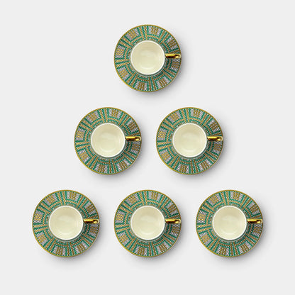 Marrakech Mosaic Coffee Cup Set - 6 Pieces