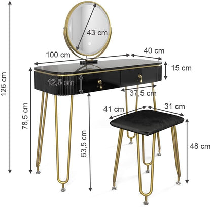 Vicco Grace with LED lighting and stool