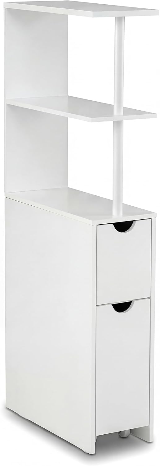 Bathroom Side Cabinet with Wheels