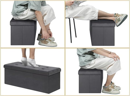 WOLTU Footstool Storage bench (SH73GR)