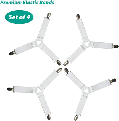 Set of 4 Bed Sheet Clips (20262c)