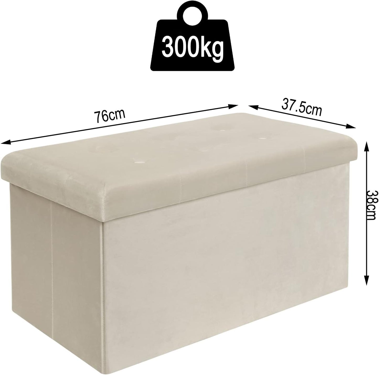 WOLTU Footstool Storage bench (SH70CM)