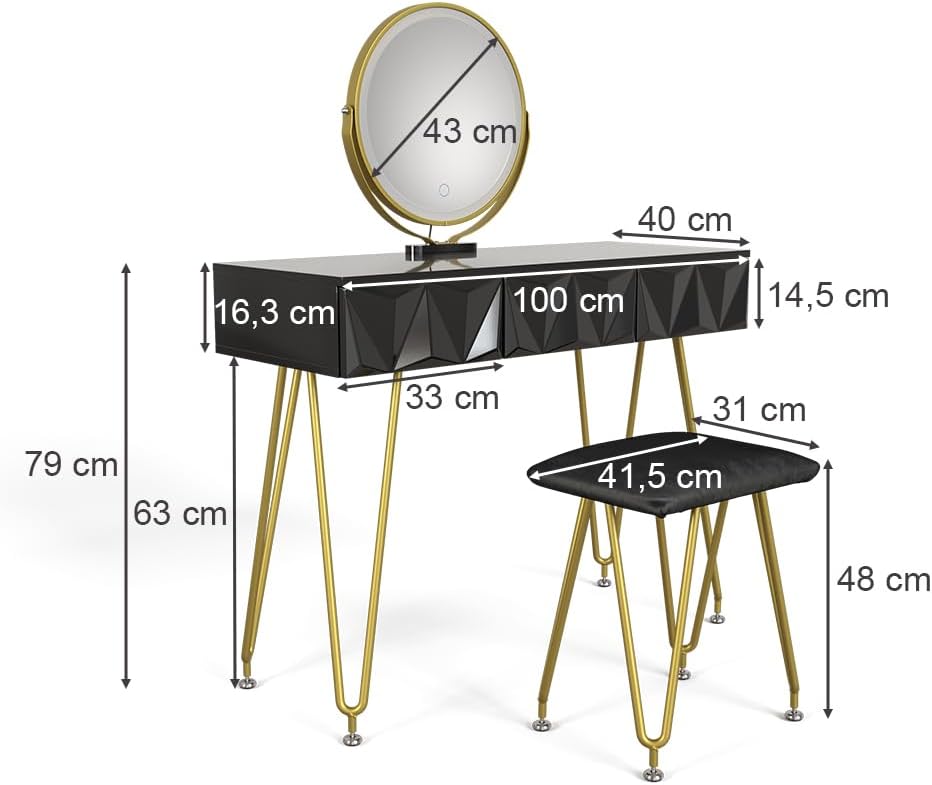 Vicco Vanity table with stool