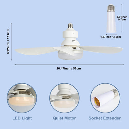 Flower Socket Fan Light (202614c)