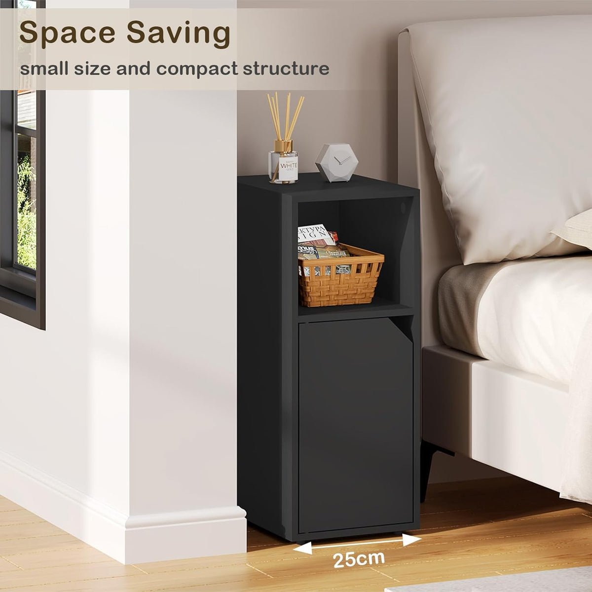 WOLTU Slim Wood Bedside Table (NTS16SZ)