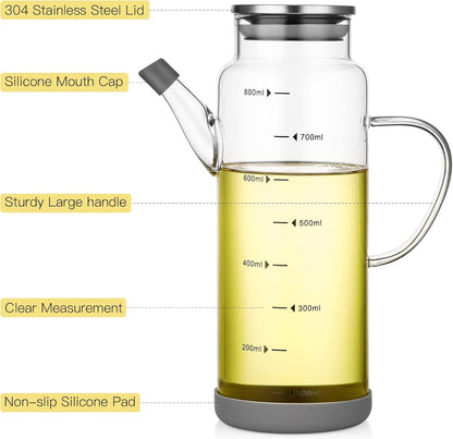 Glass Olive Oil Bottle Dispenser