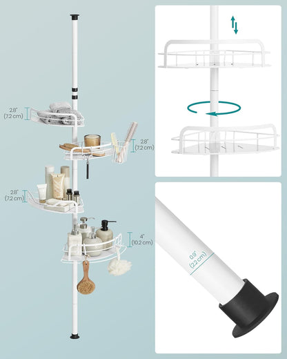 SONGMICS Corner Shower Caddy BCB003W01