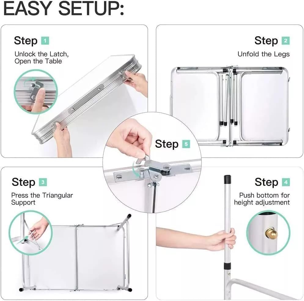 WOLTU Adjustable Height Folding Table (CPT8128EI)