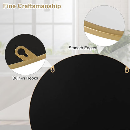 WOLTU Round Wall Mirror MB6094