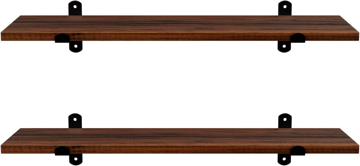 SONGMICS Set of 2 Floating Shelves LWS04NB