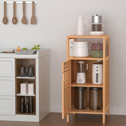 Bamboo Bathroom Storage Cabine