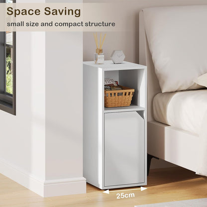 WOLTU Narrow Bedside Table (NTS16WS)