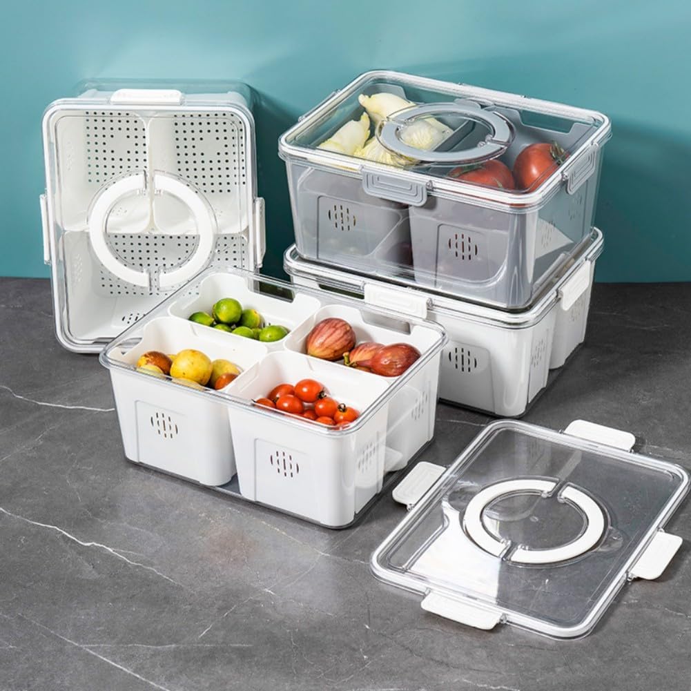 Divided Serving Tray with Lid