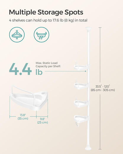 SONGMICS Shower Corner Shelf (BCB001AV1)