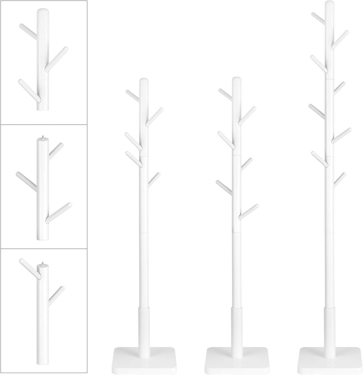 VASAGLE Coat Rack, Wooden Clothes Rack RCR010W02