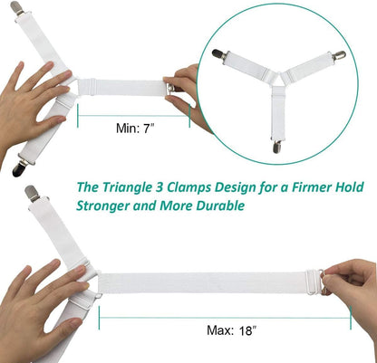 Set of 4 Bed Sheet Clips (20262c)