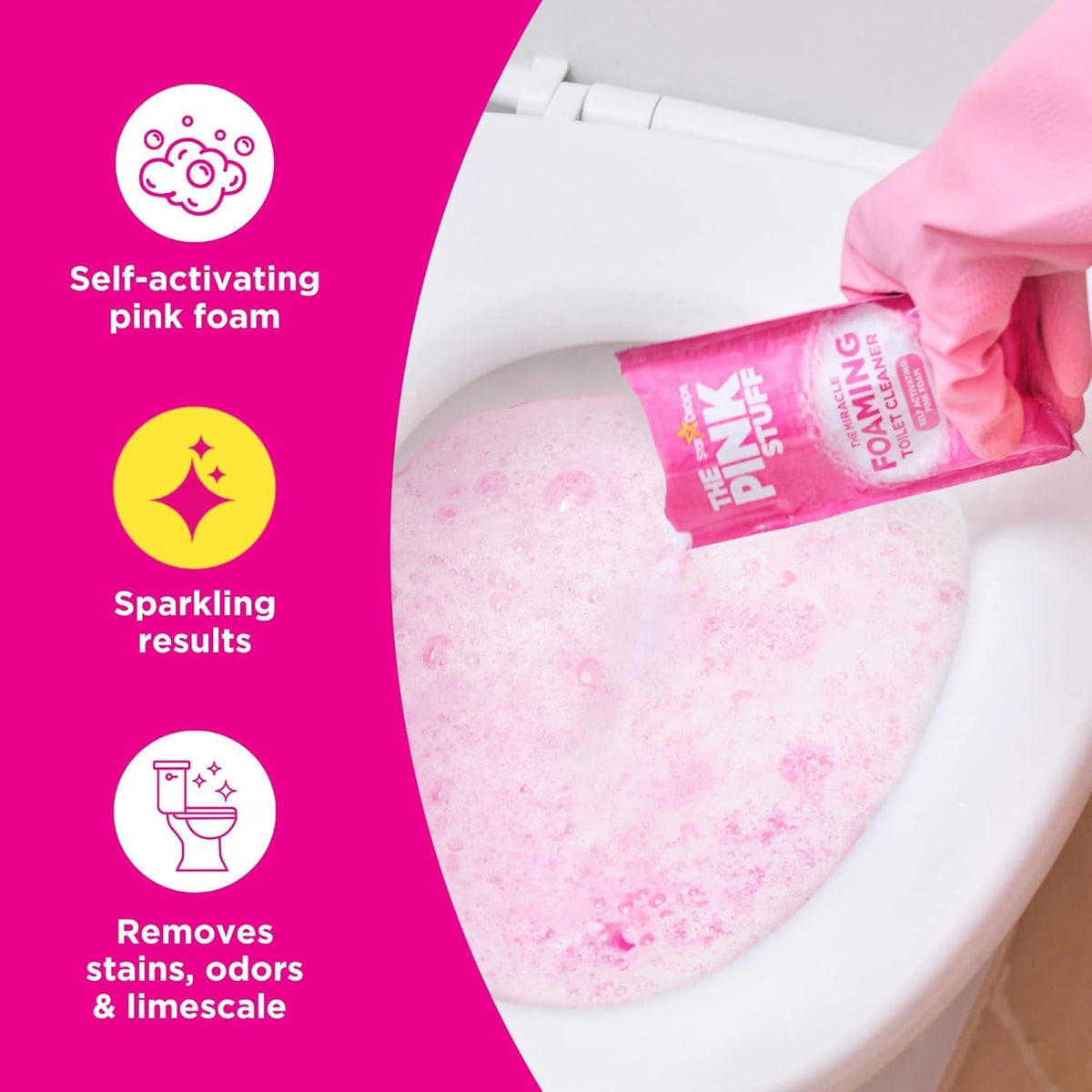 The Pink Stuff Miracle Power Foaming Toilet Cleaner