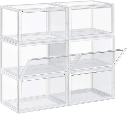 SONGMICS Set of 6 Shoe Boxes LSP06CB
