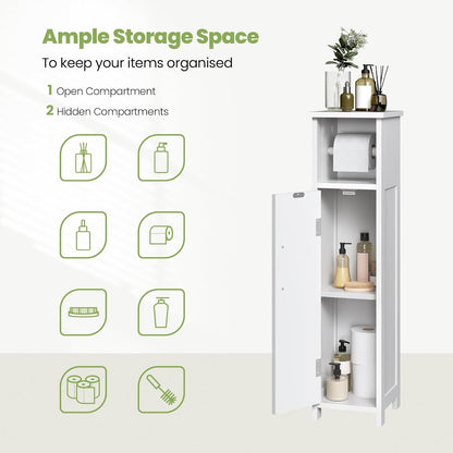 Bathroom Cabinet  with Toilet Roll Holder