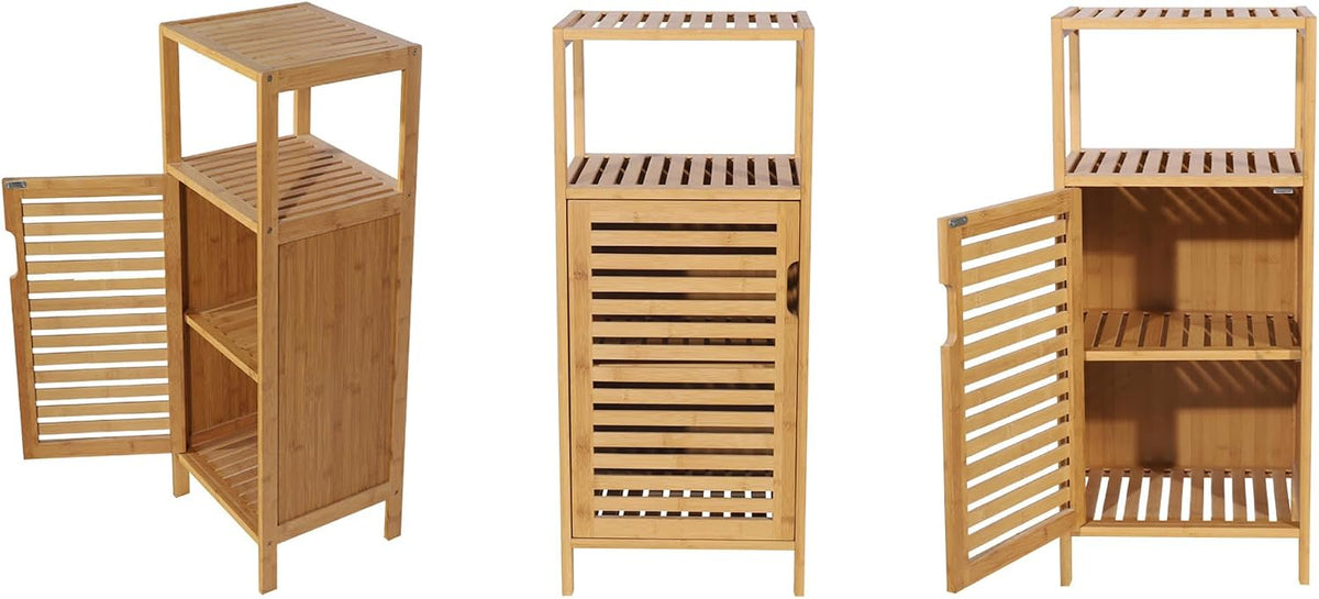 Bamboo Bathroom Storage Cabine