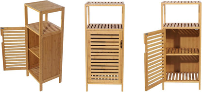Bamboo Bathroom Storage Cabine