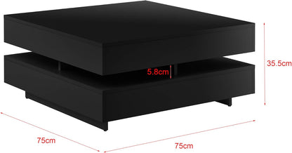 Coffee table with storage compartments
