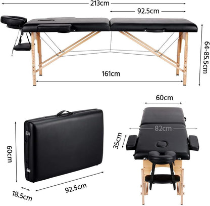 Yaheetech Portable Massage Table (z_mst003blk)