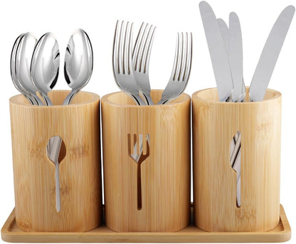 Bamboo Kitchen Utensils Holder