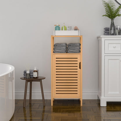 Bamboo Bathroom Storage Cabine
