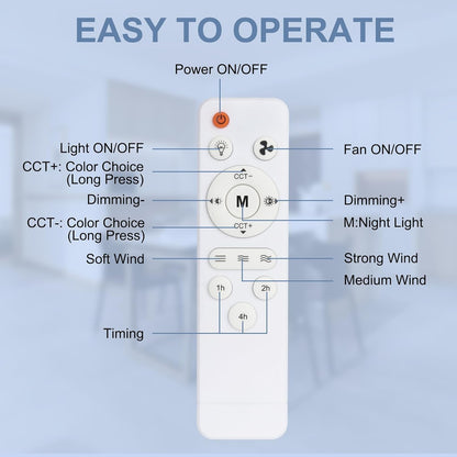 Flower Socket Fan Light (202614c)