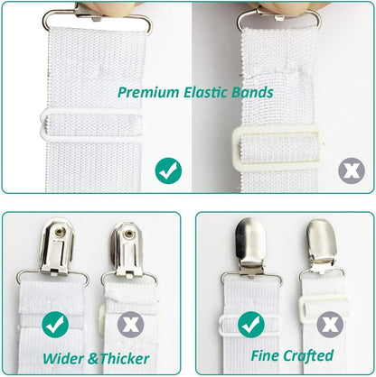 Set of 4 Bed Sheet Clips (20262c)