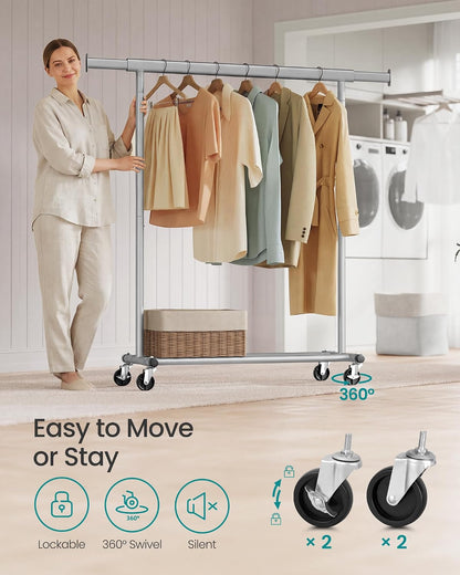 SONGMICS Clothes Rack on Wheels (HSR013G01)