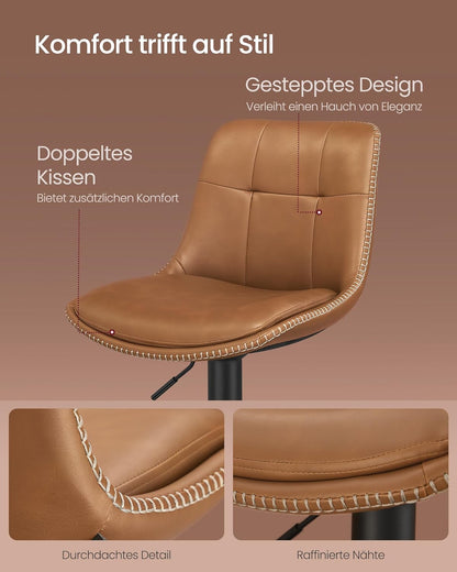 VASAGLE Set of 2 Bar Stools