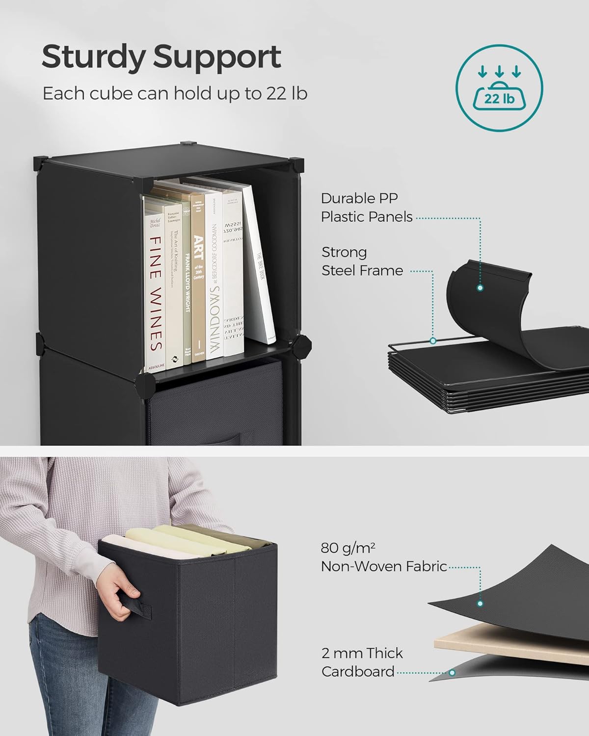 SONGMICS Cube Storage Organizer LPC062B01