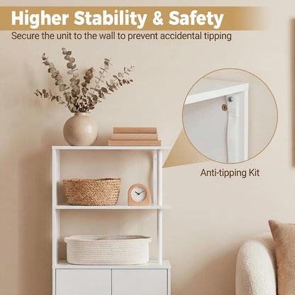 Bathroom Side Cabinet with Wheels