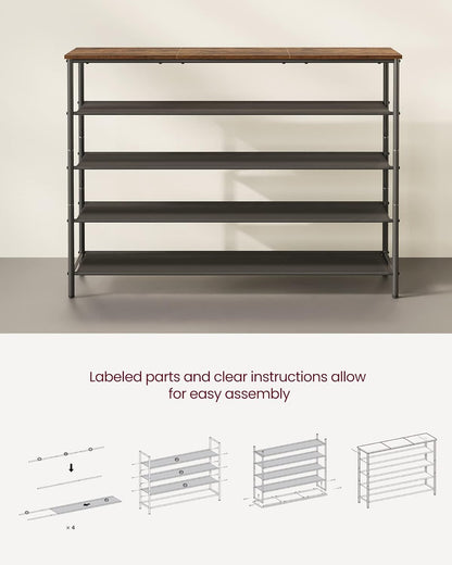 VASAGLE Shoe Rack LBS136B01