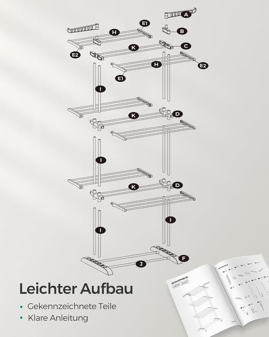 SONGMICS Clothes Airer LLR701G01V1