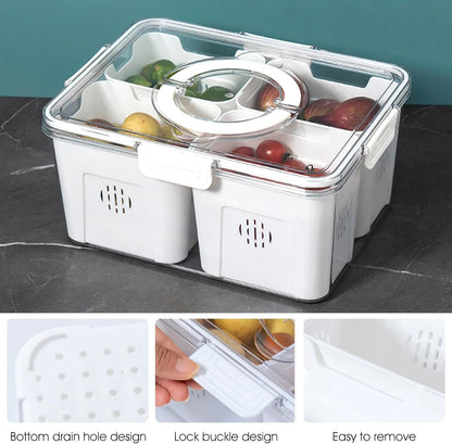 Divided Serving Tray with Lid