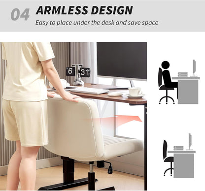 Armless Office Chair