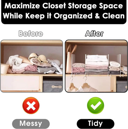 Set of 2 Shelf Divider